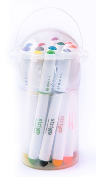 Flamastry Strigo wiaderko 12 kolorów