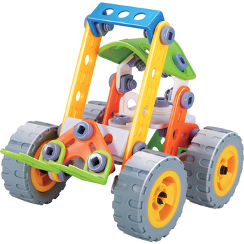 Klocki konstrukcyjne pojazd 84 elementy kreatywna zabawka edukacyjna