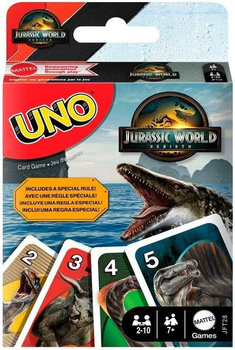 Uno Jurassic World 4 Mattel