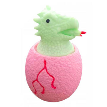 GNIOTEK ANTYSTRESOWY DINOZAUR W JAJKU JAJKO DO ŚCISKANIA ZABAWY WYKLUWA SIĘ