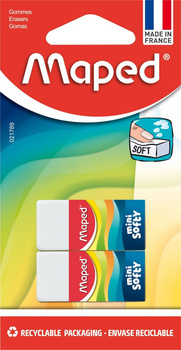 Gumka Softy Mini blister 2 sztuki