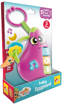 LISCIANI CAROTINA BABY ZABAWKA ELEKTRONICZNA Z GRZECHOTKĄ BAKŁAŻAN