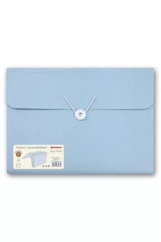 Teczka A4 z przegródkami niebieska