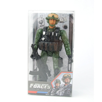 Figurka żołnierz z bronią wojskowa militarna realistyczna do zabawy