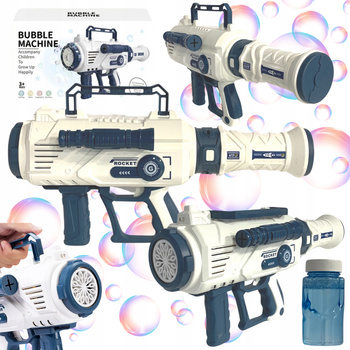 PISTOLET BROŃ KARABIN MASZYNA DO TWORZENIA BANIEK MYDLANYCH ŚWIATŁO PŁYN