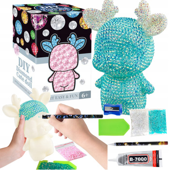 Zestaw Artystyczny Malowanie Diamentami Wyklejanka Figurka Dla Dzieci Preze