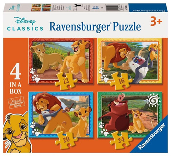 Puzzle 4w1 Król Lew Ravensburger