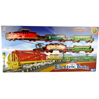 KOLEJKA ELEKTRYCZNA ZESTAW TORÓW ZABAWKA DLA DZIECI W PUDEŁKU prezent