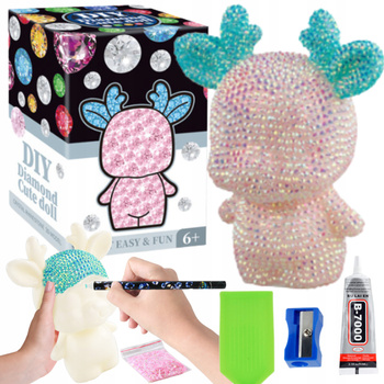 Zestaw Artystyczny Malowanie Diamentami Wyklejanka Figurka Zabawka Prezent