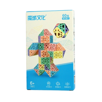 Układanka Logiczna Edukacyjna Zabawka Kolorowa 60 El W Pudełku Magiczna