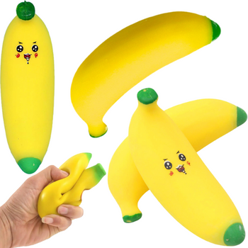 GNIOTEK SQUISHY BANAN FIDGET TOYS SENSORYCZNA ANTYSTRESOWA DLA DZIECI