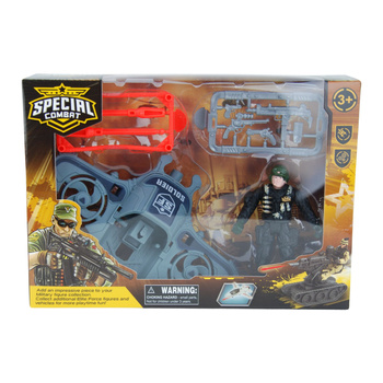 Zestaw wojskowy dla dzieci w pudełku edukacyjny interaktywny prezent