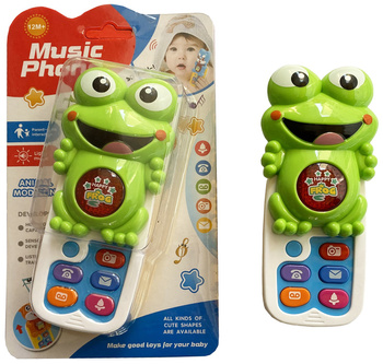 MÓJ PIERWSZYTELEFON MUZYCZNY INTERAKTYWNY EDUKACYJNY ŻABKA NA BATERIE