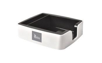 Przybornik na karteczki i wizytówki szary