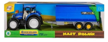 Traktor New Holland T5 z przyczepą wywrotką 1:32 Daffi