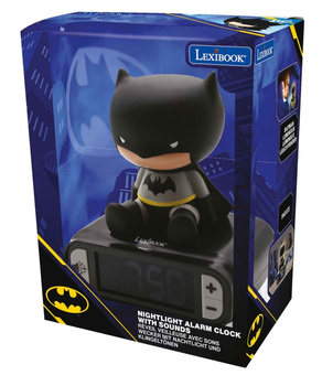 Budzik cyfrowy z lampką nocną Batman i efektami dźwiękowymi RL800BAT