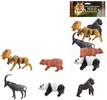 Figurki Zwierząt Z Zoo Zestaw Dla Dzieci Prezent Zabawka Edukacyjna