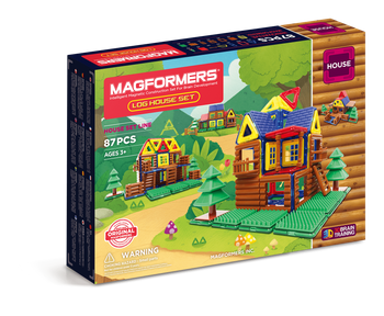 MAGFORMERS LOG HOUSE SET 87 EL.