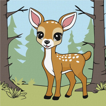 Malowanie po numerach IDEYKA 25x25cm Magiczny Jeleń