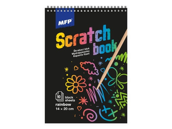 Wydrapywanka blok czarna tęczowa 1032117