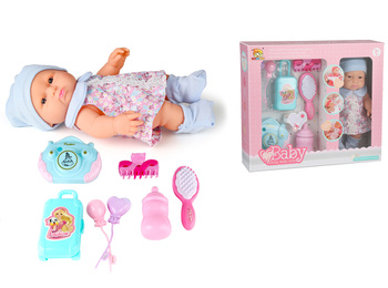 Lalka bobas z akcesoriami interaktywna zabawka dla dzieci rozwijająca