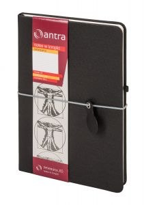 Notes renesans A5 kropki czarny bl