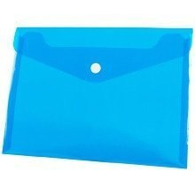 Paczka Koperta A5 na zatrzask PP niebieska 12 sztuk