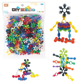 ZESTAW KREATYWNY KLOCKI KONSTRUKCYJNE DLA DZIECI 242 el.