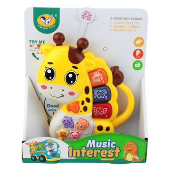 PIANINKO ŻYRAFA INTERAKTYWNE KOLOROWE MUZYCZNE INSTRUMENT ZABAWKA DL DZIECI