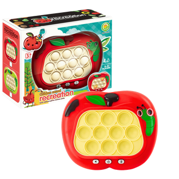 Gra sensoryczna Pop It Quick Push antystresowa zabawka jabłko dla dzieci