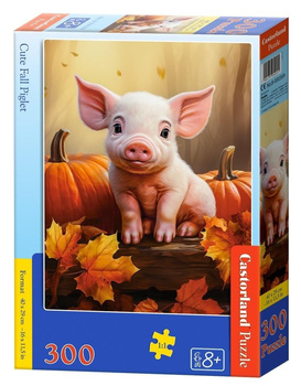 Puzzle 300 Cute Fall Piglet CASTOR Castorland