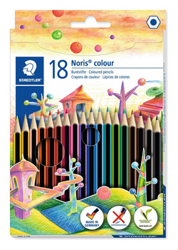 Kredki Noris colour sześciokątne 18 kol. Staedtler