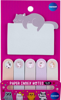 Karteczki samoprzylepne i zakładki indeksujące Cute Cat 6 wzorów