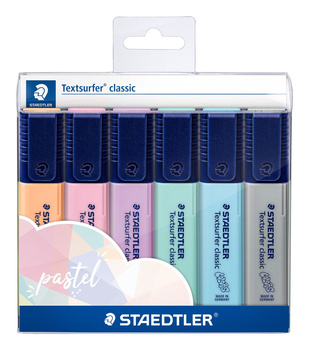 Zakreślacz Textsurfer classic Pastel 6 kol. w opak. Staedtler