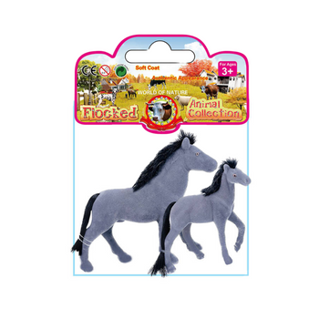 Zwierzęta flokowane farma mama i dziecko zabawka edukacyjna 1 sztuka