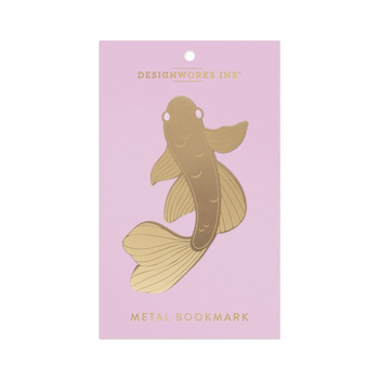 Zakładka do książek metalowa duża Karp Koi