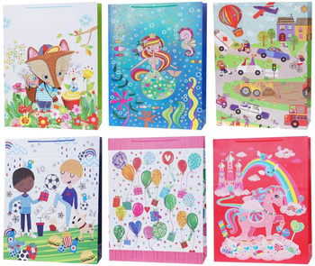 Torebki prezentowe Lux gigant dzieci 12 sztuk