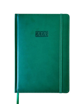 Kalendarz 2026 A5 LUX tygodniowy zielony V1 K-A5T L
