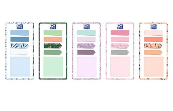 Karteczki samoprzylepne + indeksy Oxford kids 25x5 mix