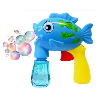 Pistolet na bańki dla dzieci Rybka 2 kolory zabawka interaktywna