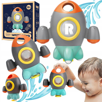 Zabawka Do Kąpieli Rakieta Pastelowe Kolory Strumień Wody Zabawa Do Wanny