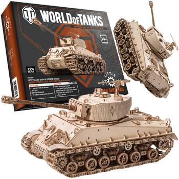 Little Story Drewniane Puzzle Model 3D - M4A38 Sherman