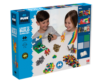 Klocki Konstrukcyjne Zestaw Puzzle PLUS-PLUS NAUCZ SIĘ BUDOWAĆ SUPER 1200e