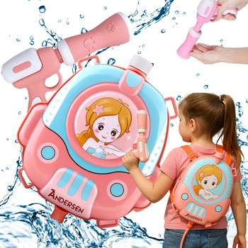 PISTOLET NA WODĘ Z PLECAKIEM ZABAWKA WODNA SIKAWKA DUŻY ZBIORNIK SZELKI