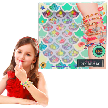 Zestaw koralików do tworzenia biżuterii kreatywny dla dzieci i dorosłych