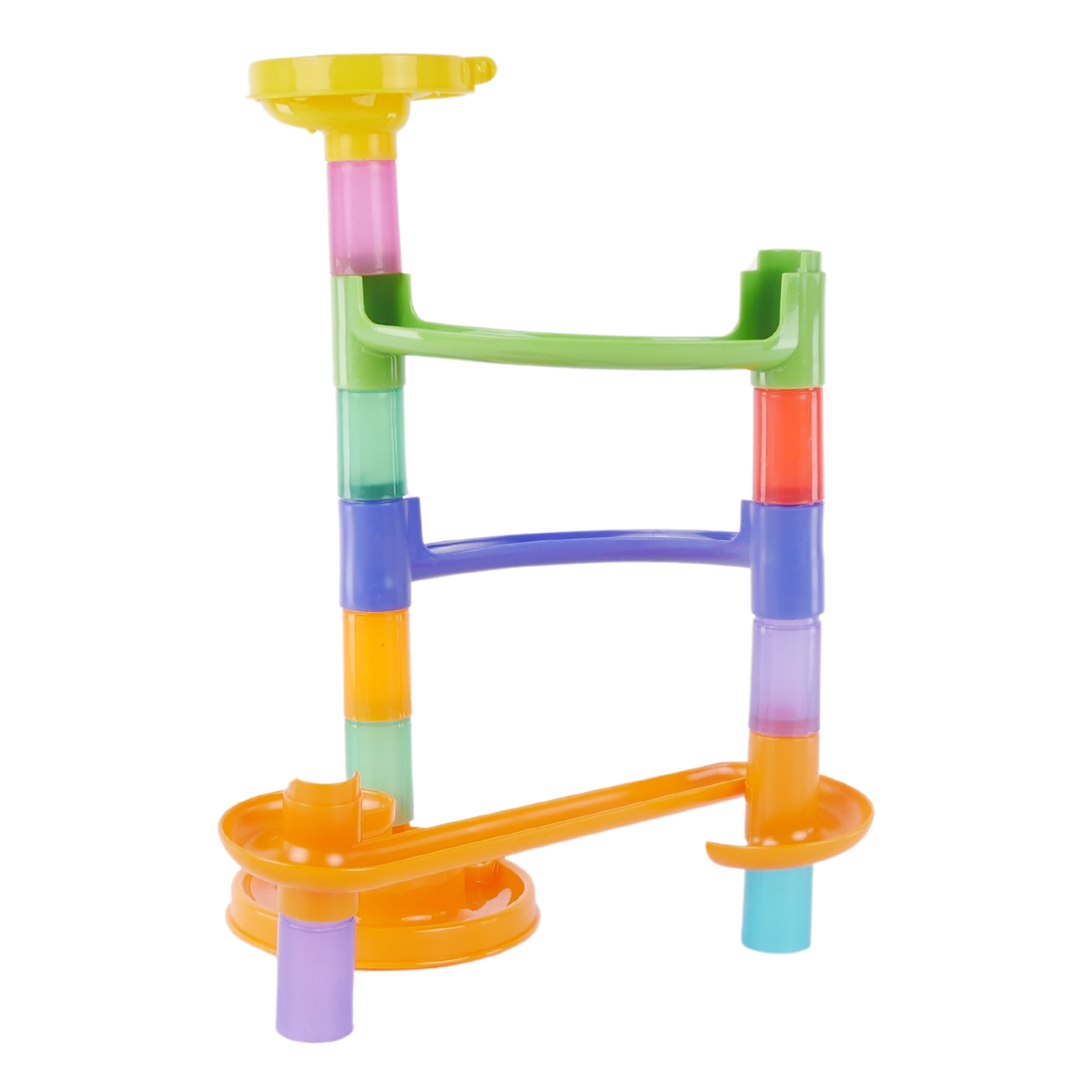 Mega Tor Kulkowy Domino Klocki 55 Elementów Zjeżdżalnie Pętle Serpentyny