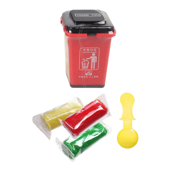 Masa plastyczna edukacyjna pojemnik na śmieci zabawka kreatywna dzieci