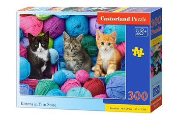 Puzzle 300 Kittens in Yarn Store CASTOR Castorland