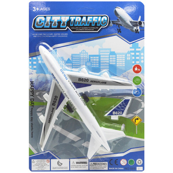 SAMOLOT ZABAWKA CITY TRAFFIC PLANE B620 DLA DZIECI EDUKACYJNA W BLISTRZE