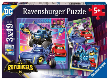 Puzzle dla dzieci 2D 3x49 Batwheels Ravensburger